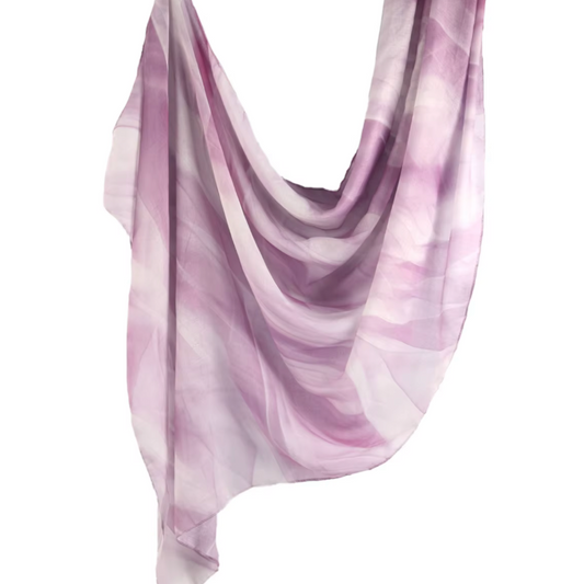 Printed Modal Hijab - Rosé Mist